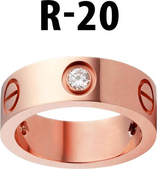 Kartier Taşlı Yüzük Rose Renk 20 Numara - 549