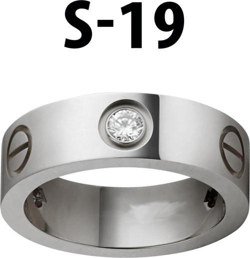 Kartier Taşlı Yüzük Silver Renk 19 Numara - 552