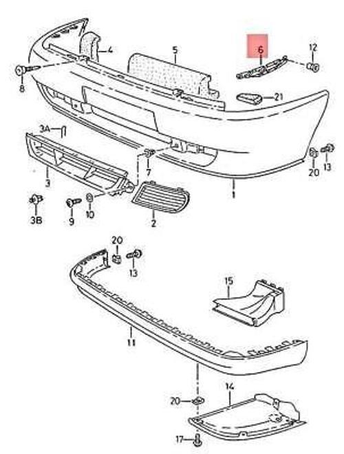 Tampon Braketi Ön Sağ Vw Polo Classıc Bm 94-03 (Oem No: 6K5807184)