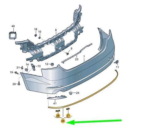 Bagaj Trımı Vw A5 Bm 15- (Oem No: 8W6853551A2Zz)