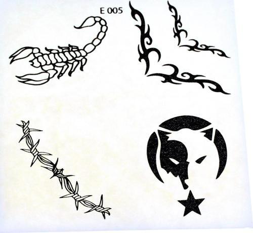 Unisex Karışık 12 Adet Geçici Dövme Tattoo - 2900