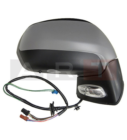 2007-2012 Citroen C4 Picasso Dış Dikiz Aynası Sağ Isıtmalı/Elektrikli/Sensörlü/Sinyalli 9 Pinli Asta