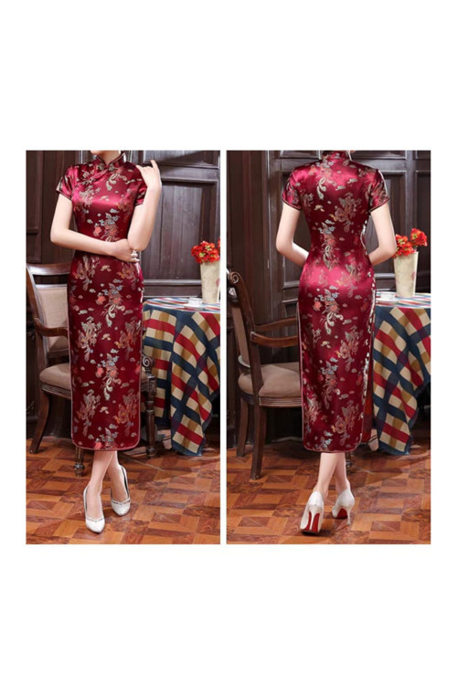 Geleneksel Çin Tarzı Kadın Elbisesi Qipao