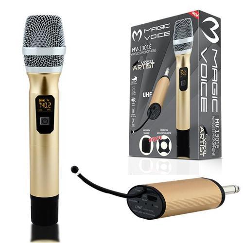 MAGICVOICE MV-1301E UHF EKRANLI 1 EL KABLOSUZ TELSİZ MİKROFON (2818)