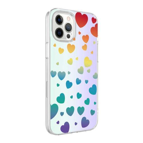 Apple iPhone 12 Pro Kılıf Zore M-Blue Desenli Kılıf Heart No3