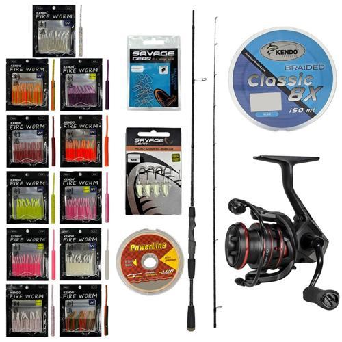 YekOutdoor FireWorm LRF Seti Okuma Epixor LRF Ultra Light Game Spin 213cm 1-8gr 2 Parça Olta Kamışı&Okuma Ceymar HD CHD-