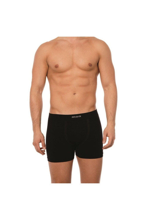 Erkek Siyah Layza Form 600 Dikişsiz Boxer