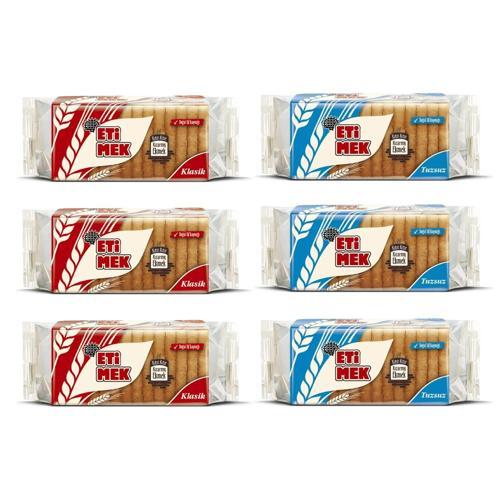 Etimek Klasik ve Tuzsuz Kızarmış Ekmek 6 lı Karma Paket