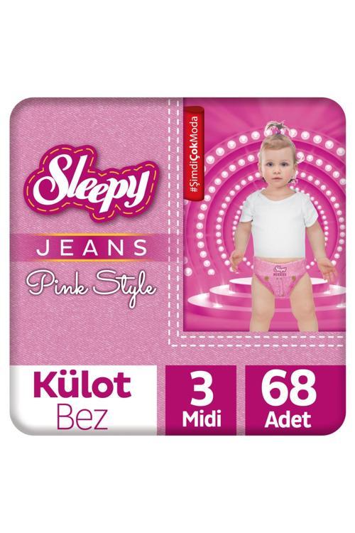 Pink Jeans Külot Bez 3 Numara Midi 2'li Jumbo 68 Adet