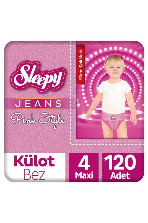 Pink Jeans Külot Bez 4 Numara Maxi 4’lü Jumbo 120 Adet