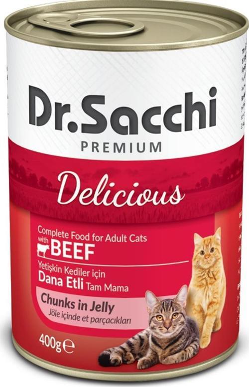 Dr.Sacchi Sığır Etli Kedi Konservesi 400 Gr