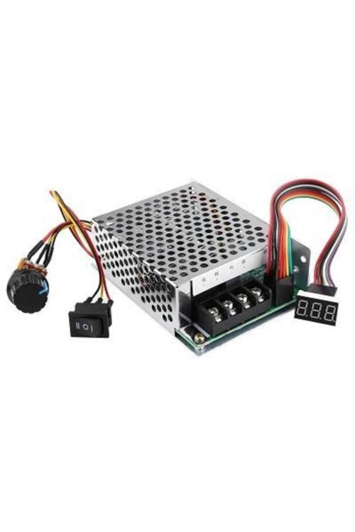 10V-55V 40A Pwm Fırçalı Dc Motor Sürücü (Cw Ccw Ters Haraket Anahtarlı Ve Led Ekranlı)