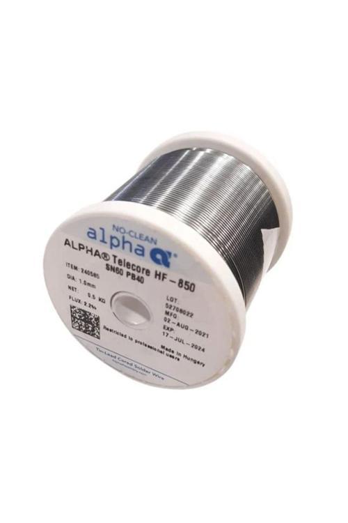 Ceta- 500 Gram İthal Kaliteli Lehim Teli 60/40 1 Mm Pastalı Lehim Teli - Sn60-Pb40-Flux % 2.20