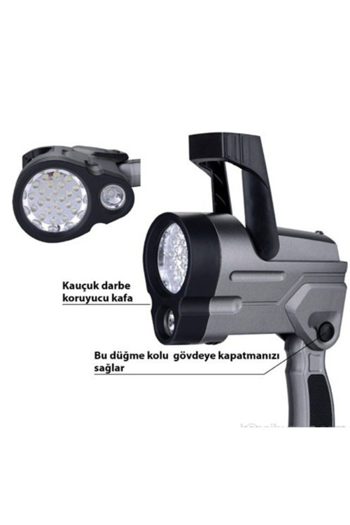 Steweld 994G Çift Işık Kaynaklı Led Projektör Ve El Feneri