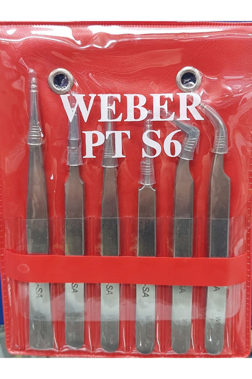 Ceta Pt Set 6 - Elektronikçi Cımbız Seti - 6 Adet ( Aa-2Asa-3-5Sa-6Sa-7 )