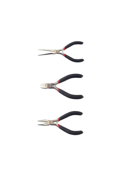Py-017 Mini Yankeski Düz Ve Ince Uçlu Kargaburun 3 Lü Set