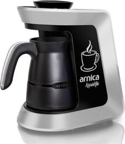 Köpüklü Otomatik Türk Kahve Makinesi Silver