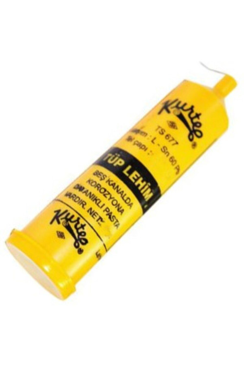 Kurtel Tüp Lehim 60/40 0,75 Mm - 60 Kalay 40 Kurşun 0.75 Mm Pastalı Tüp Lehim 25 Gram