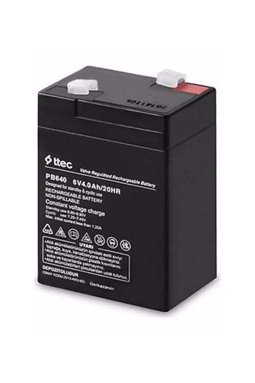 6 Volt 4 Amper Kuru Akü 6V 4A Üretim Ocak 2024