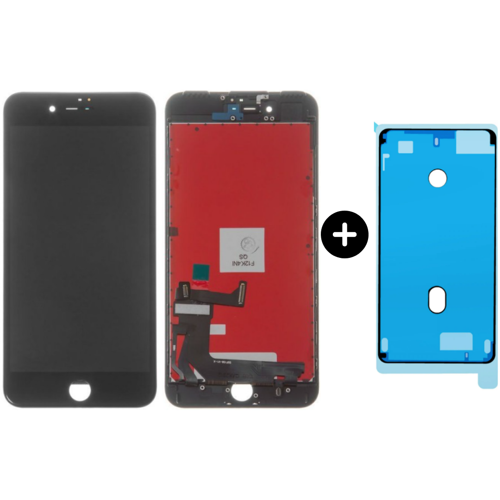 iPhone 7 Plus Uyumlu HK Lcd Ekran Dokunmatik Siyah + Sıvı Ve Toza Dayanıklılık Bandı