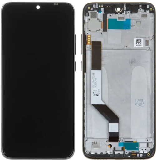 Xiaomi Redmi Note 7 Uyumlu Çıtalı HK Lcd Ekran Dokunmatik Siyah 