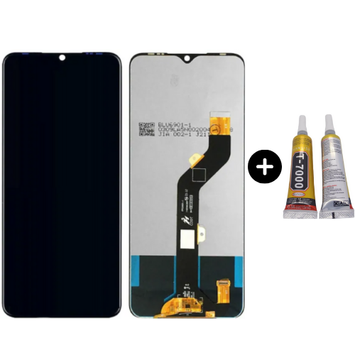 Tecno Spark 5 Air Uyumlu Servis Lcd Ekran Dokunmatik + B7000
