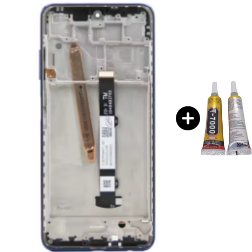 Xiaomi Poco X3 Nfc Uyumlu Servis Çıtalı Lcd Ekran Dokunmatik Mavi + B7000