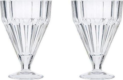 68136 Pleats Dondurmalık Ayaklı Sunum Kase - 2 Adet