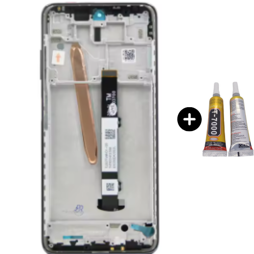 Xiaomi Poco X3 Nfc Uyumlu Servis Çıtalı Lcd Ekran Dokunmatik Siyah + B7000