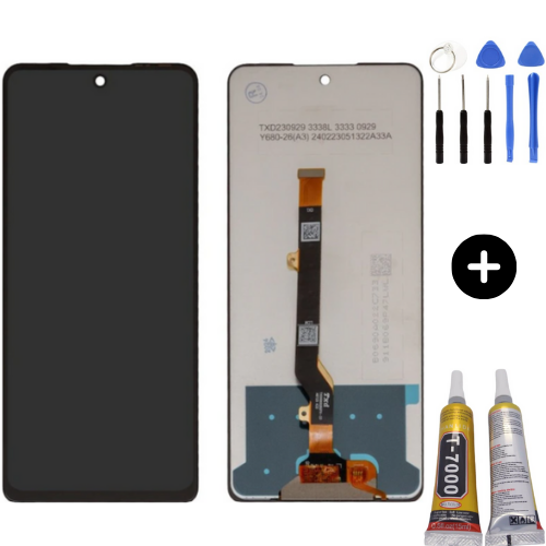 Tecno Spark 20 Pro Uyumlu OLED Lcd Ekran Dokunmatik + Montaj Seti