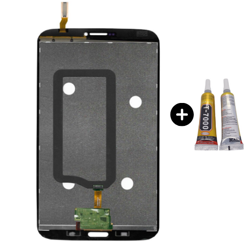 Samsung Galaxy SM-T312 Uyumlu Dokunmatik Set Beyaz + B7000
