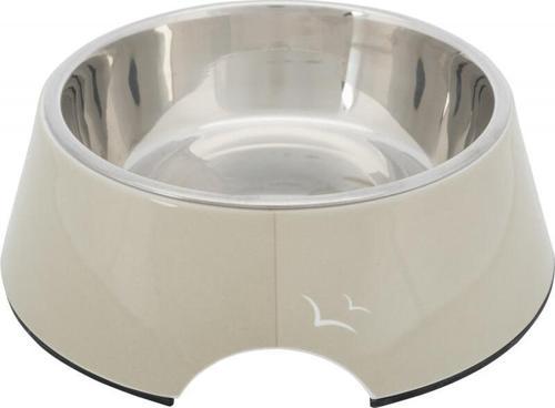Köpek Mama ve Su Kabı Melamin Paslanmaz Çelik 0.8Lt-22cm Kum Beji