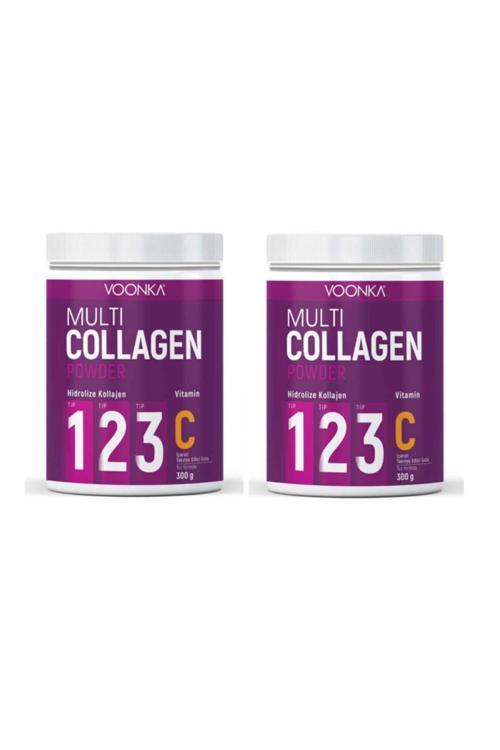 Hidrolize Kollajen (Tip I, Iı , Iıı) Ve Vitamin C Içeren Takviye Edici Gıda 300 Gr X2 Adet