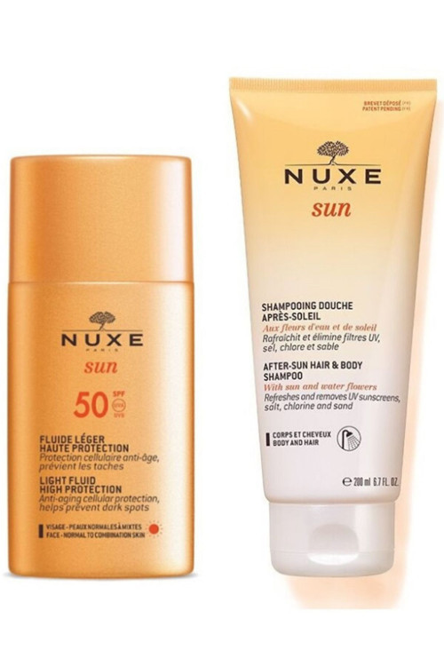 Sun Güneş Koruyucu Hafif Dokulu Yüz Kremi Spf 50 50 Ml - Sun Güneş Sonrası Şampuanı 200 Ml