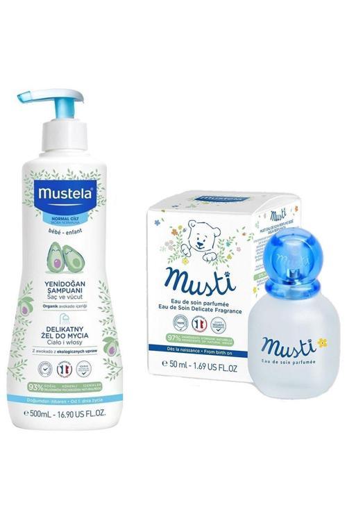 Gentle Cleansing Gel Yenidoğan Şampuanı 500 Ml + Mustela Musti Bebek Parfümü 50 Ml