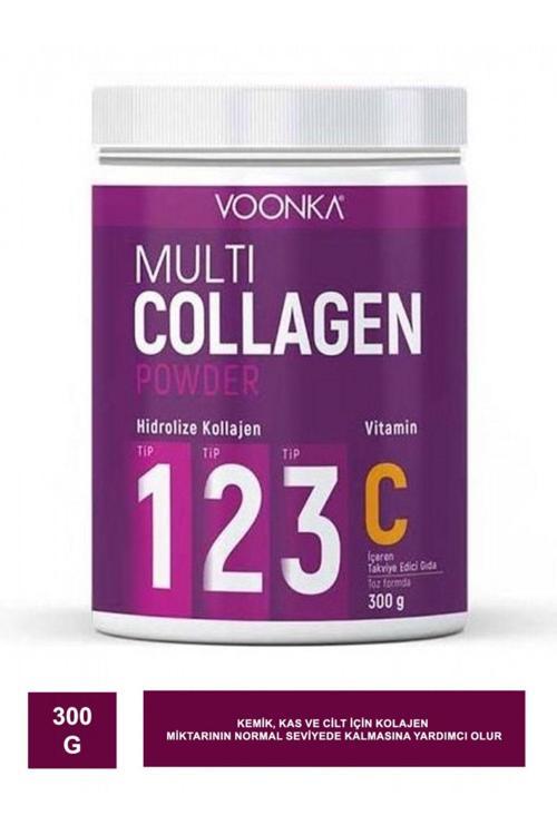 Multi Collagen Powder Vitamin C Içeren Takviye Edici Gıda 300 Gr