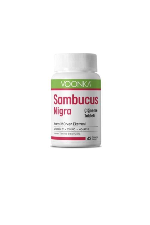Sambucus Nigra, Meyve Ve Çiçek Ekstreleri 42 Çiğneme Tableti