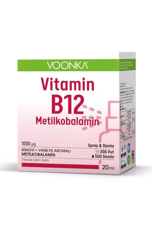 Vitamin B12 Metilkobalamin Sprey & Damla 20 Ml - Skt: 07/2023