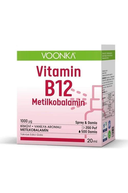 Vitamin B12 Sprey & Damla Metilkobalamin 20 Ml