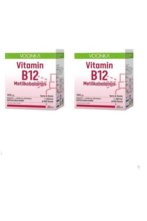 Vitamin B12 Sprey&Damla 20 Ml 2 Adet
