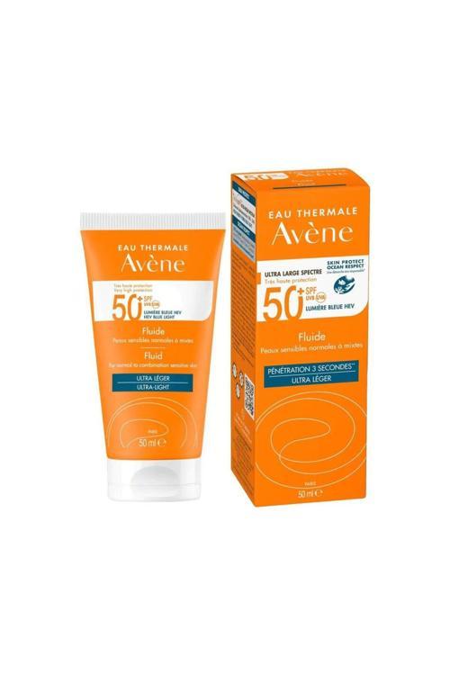 Fluide Spf 50 Normal Veya Karma Ciltler Için Güneş Koruyucu 50 Ml