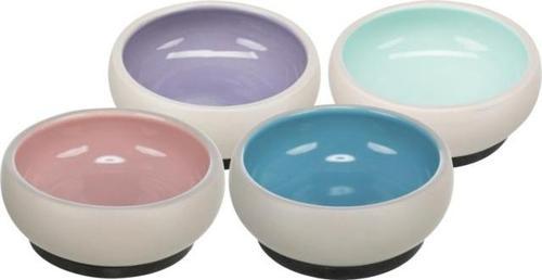 Köpek Mama ve Su Kabı, Seramik, Kauçuk Kaymaz Tabanlı, 1lt / 17cm
