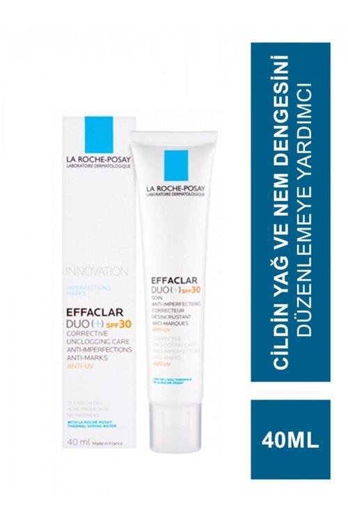 Effaclar Duo + Yağlı Ve Düzensiz Ciltler İçin Spf 30 Koruma Sağlayan Yüz Bakım Kremi 40 Ml