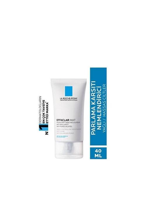 Effaclar Mat-Yağlı Ve Hassas Ciltler Için Parlama Karşıtı Nemlendirici, Matlaştırıcı Yüz Kremi 40 Ml