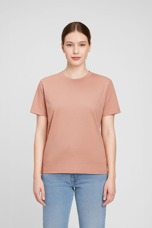 Kadın %100 Pamuk Basic T-shirt