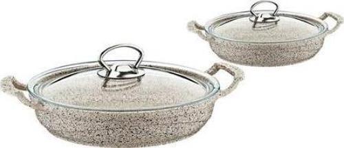 Döküm Granit 4 Parça Kapaklı Sahan Set 18-22 cm Kumbeji