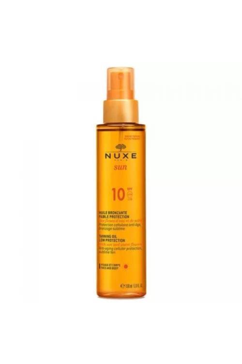 Spf 10 Huile Bronzante Bronzlaştırıcı Yüz Ve Vücut Yağı