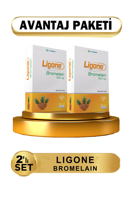 Bromelain 60 Kapsül 2 li ( Avantajlı Paket )