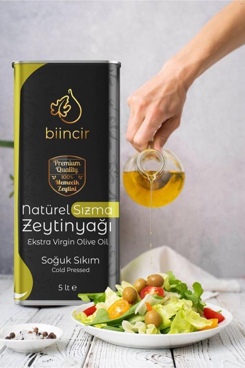 Natürel Sızma Erken Hasat Zeytinyağı Soğuk Sıkım 5 Lt