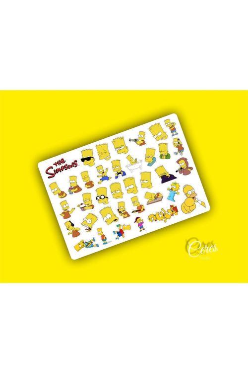 The Sımpson Bart Sticker - 37 Etiket